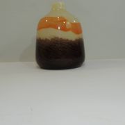 Vase à fleurs en verre  multicolore de Murano/vintage