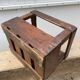 Authentic vintage 1970s wooden bottle holder crate