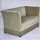 1970s, Danish 2-seater sofa, furniture velour, beech wood legs.