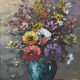 Painting "Floral Harmony" signed Reney – 1st part of the 20th century