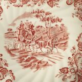 Johnson bros coaching scenes glossy porcelain dessert flat plates diameter: 18,18cm, 8 p