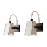 Paire d'appliques années 80