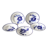 Lot d'assiettes bleues Lonchamp