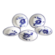 Lot d'assiettes bleues Lonchamp