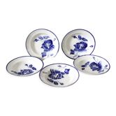 Lot d'assiettes bleues Lonchamp