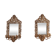 Paire d'appliques miroirs XIXème en bronze