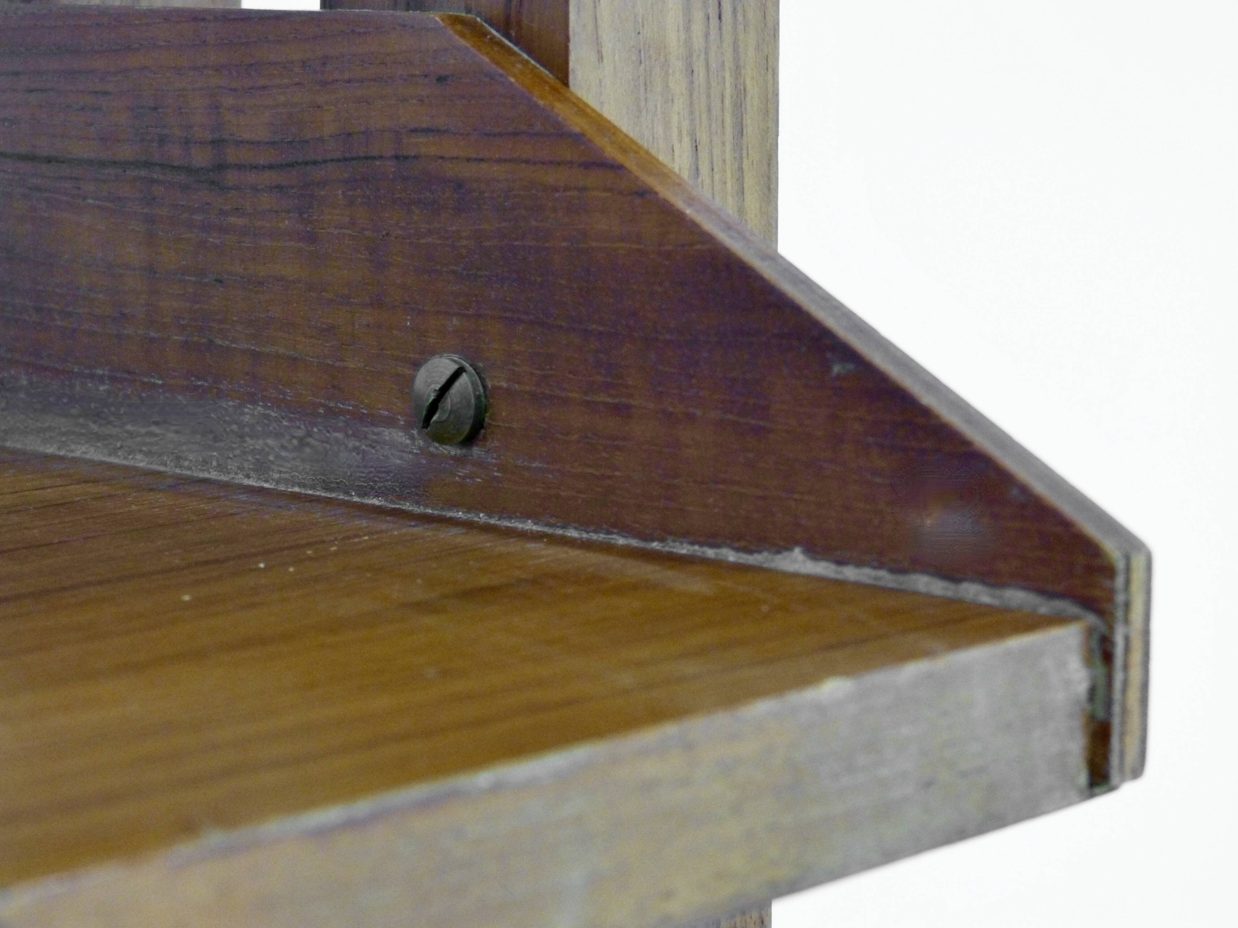 Midcentury Italian Shelving Unit / Bookcase / Cupboard In Teak Vintage Mode