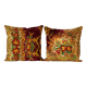 Set of 2 vintage velvet cushion covers 51x51 cm
