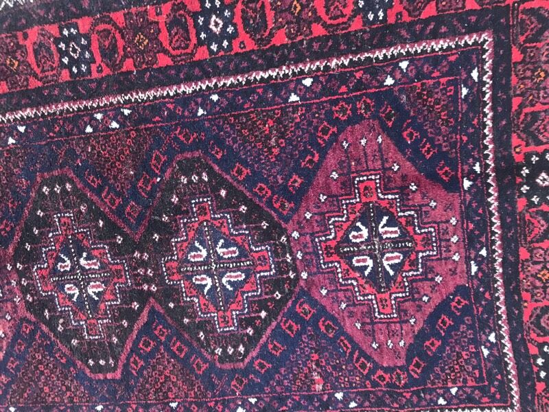 Old handmade Afghan belutch rug 100x154 cm