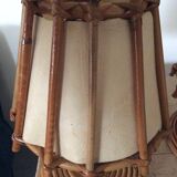 Louis Sognot rattan bedside lamp