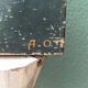 Old wooden travel trunk