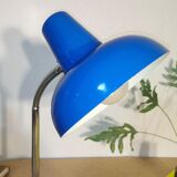 Articulated lamp royal blue and chrome, 1970