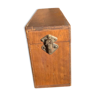 Antique wooden plug box