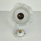Brass and glass “flower” wall light