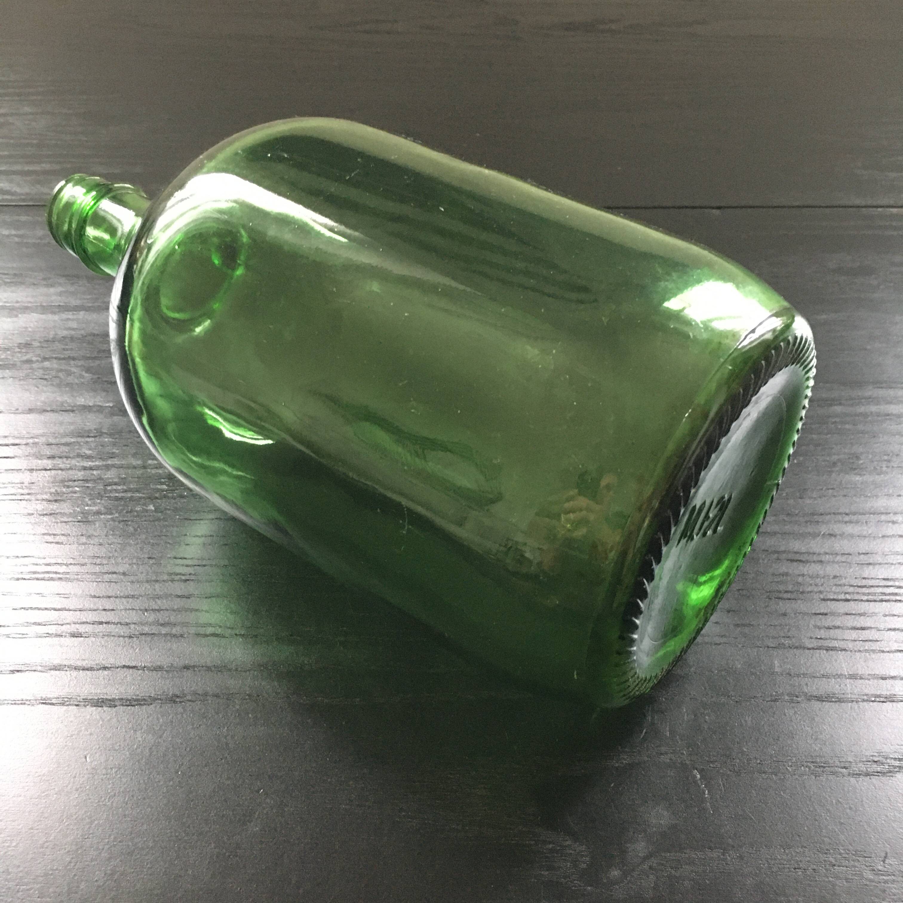 Olive green demijohn