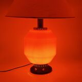 Space Age orange glass table lamp base, Italy 1960s