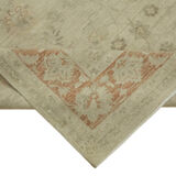 Hand-knotted persian vintage 1970s 196 cm x 295 cm beige wool carpet