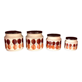 Series of 4 spice jars