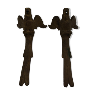 Ornaments pediments bronze ancient birds