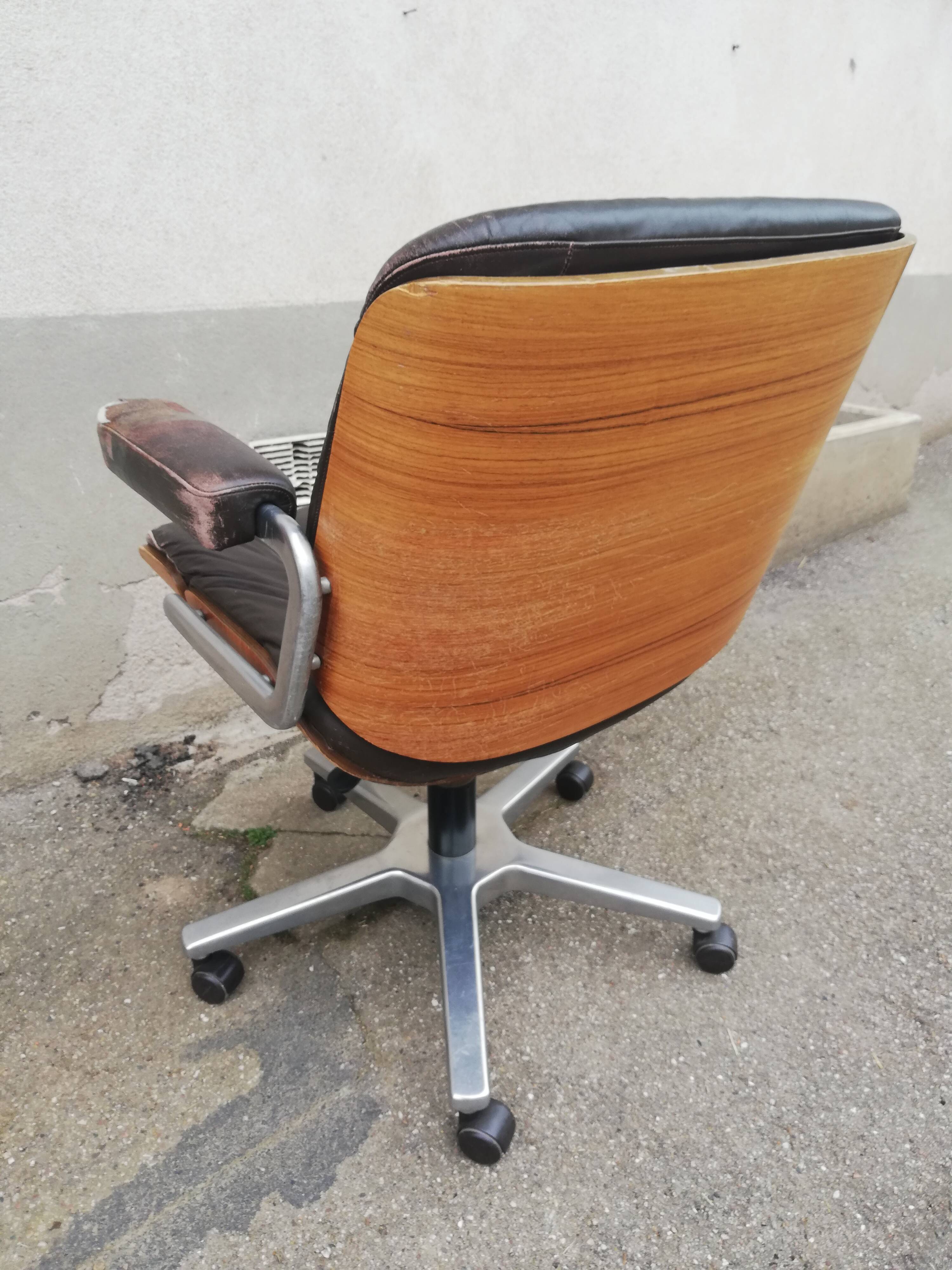 Stoll leather armchair