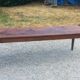19th century farmhouse table with spindle legs, 225cm