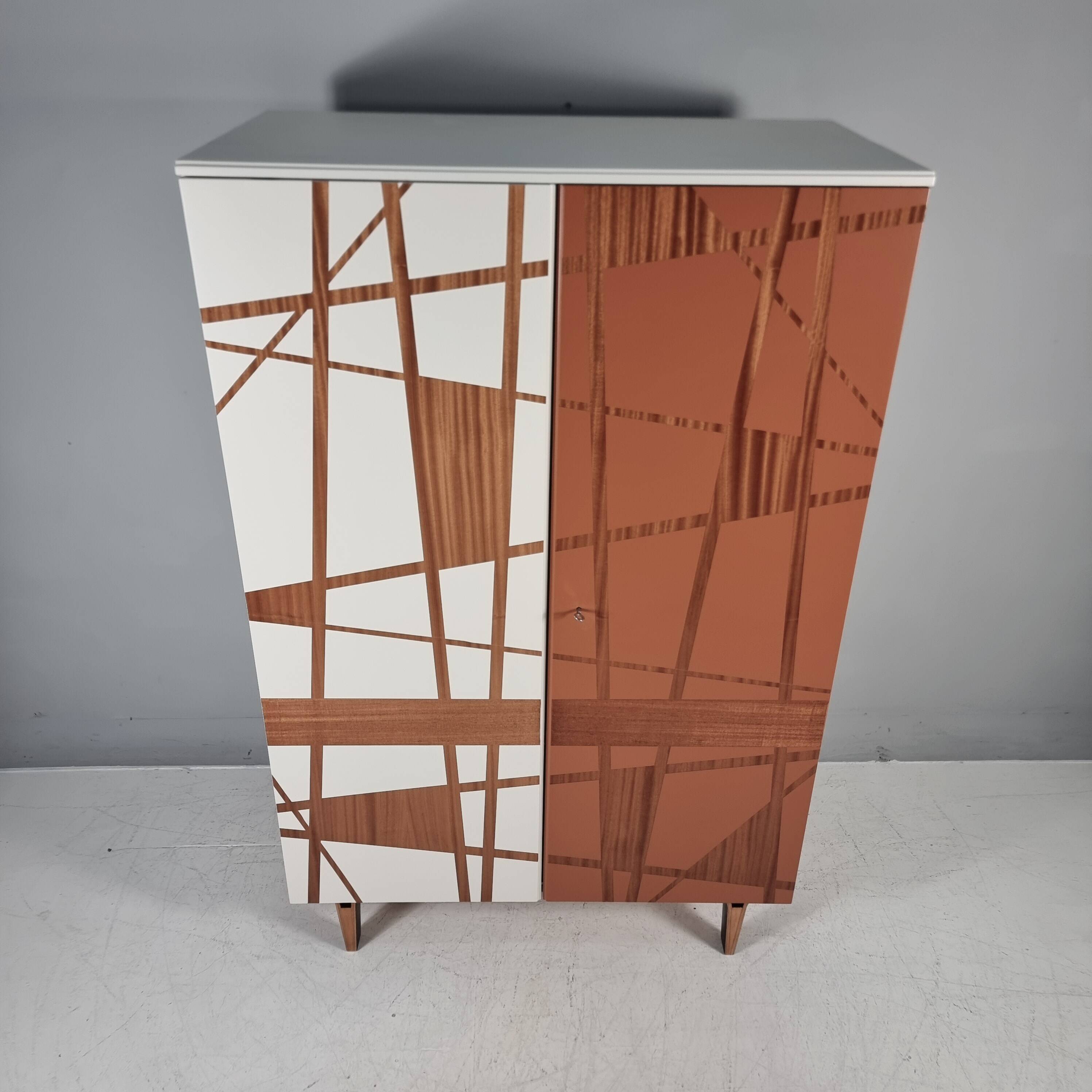 Vintage Wardrobe in Beech, 1970s