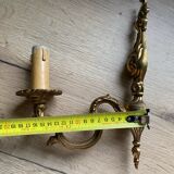 brass wall light