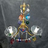 Set wall lamps of murano decor fruit cluster