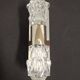 Applique double Space age en verre par Raak, Pays-Bas vers 1970