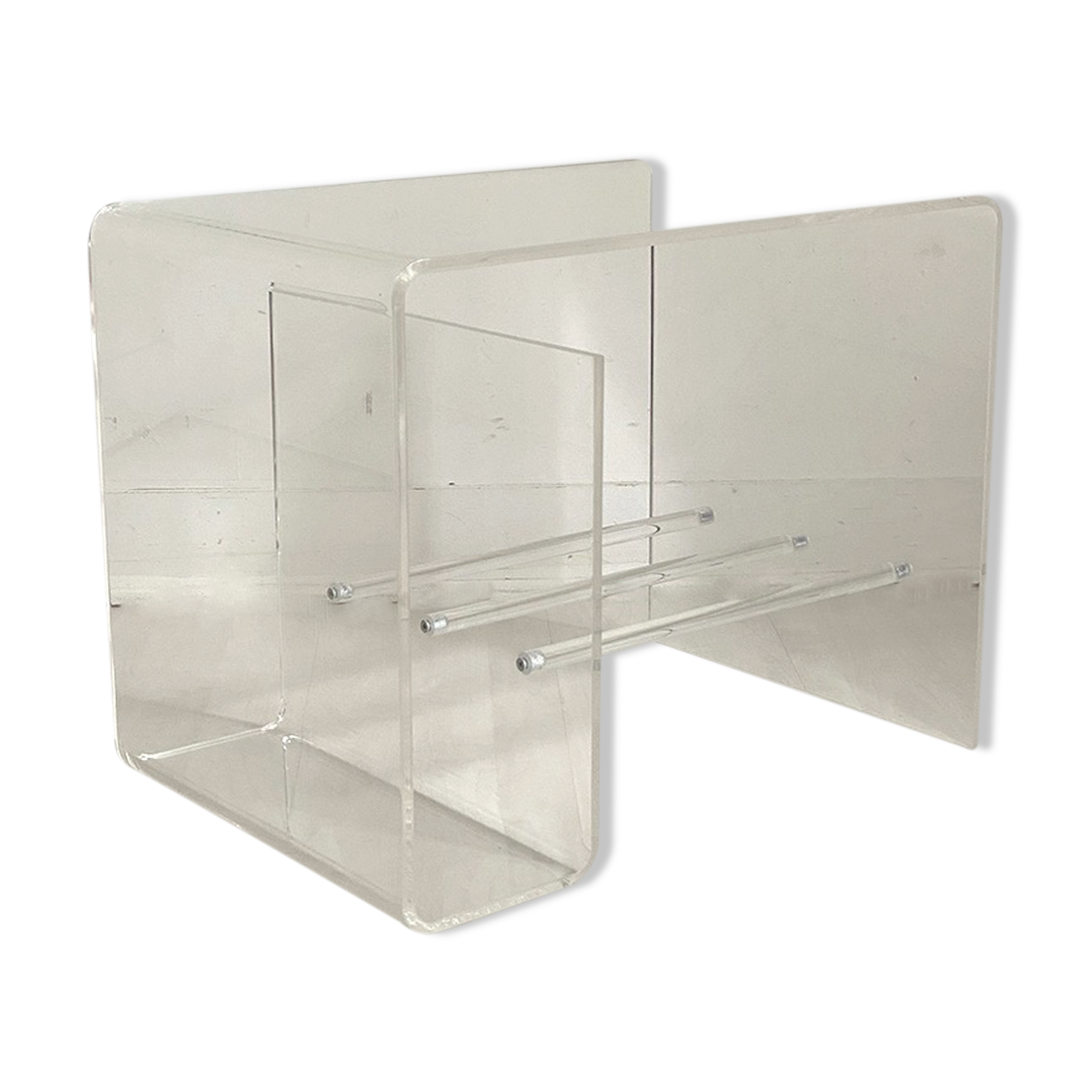 Vintage plexiglass sofa end 80