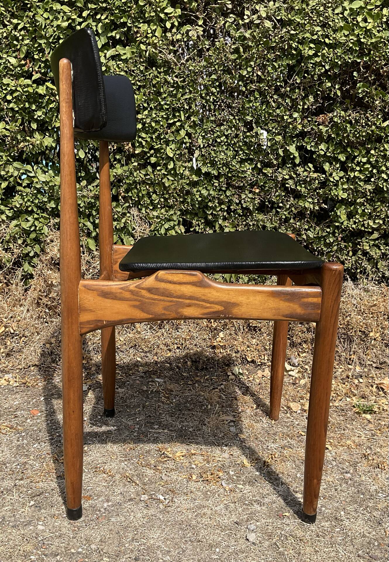 Chaise scandinave des années 60 en palissandre massif 