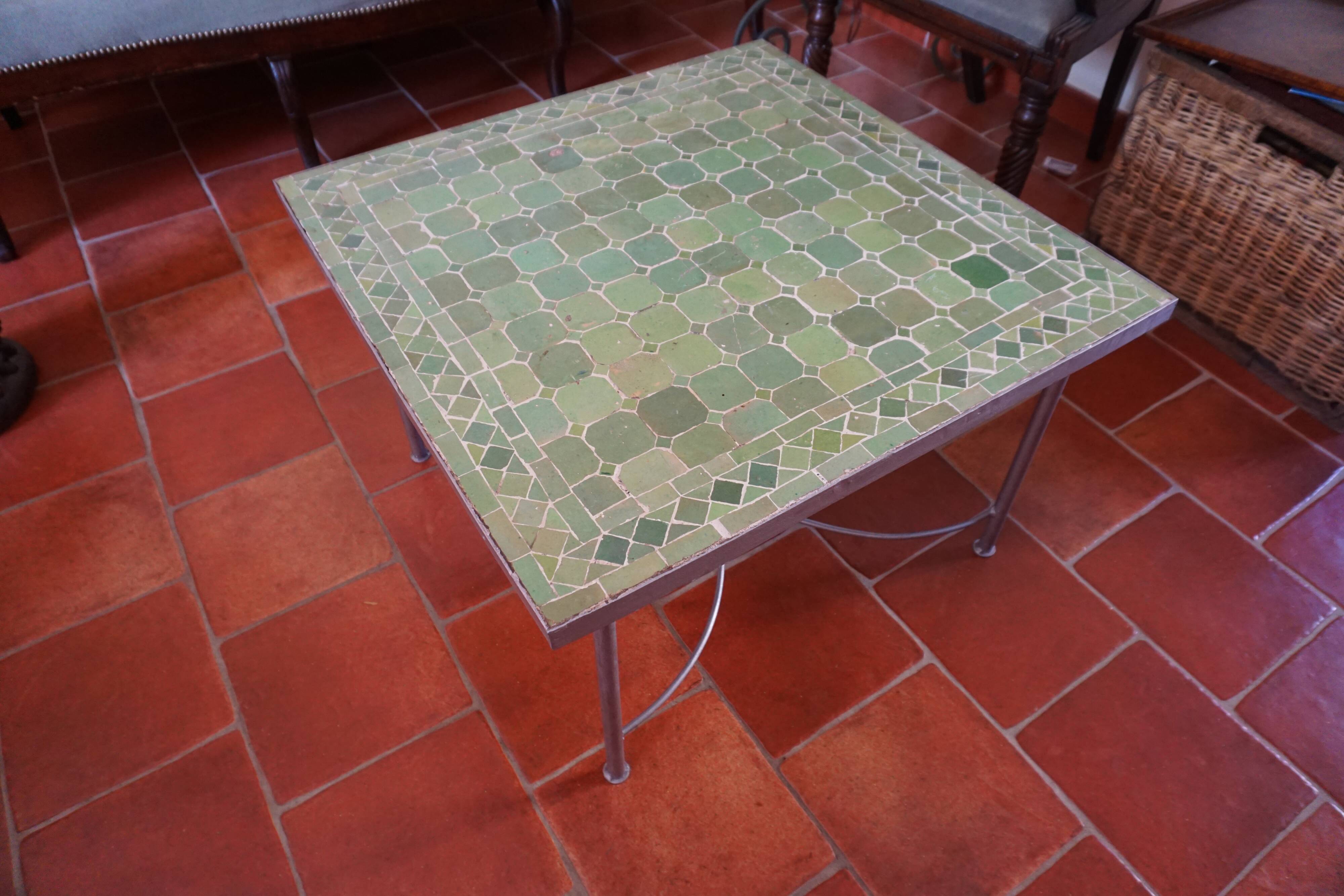 Moroccan zelliges coffee table