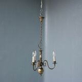 Lustre hollandais en bronze 3 branches