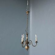 Lustre hollandais en bronze 3 branches