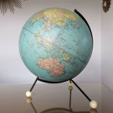 Terrestrial globe Taride 42 centimeters year 1965