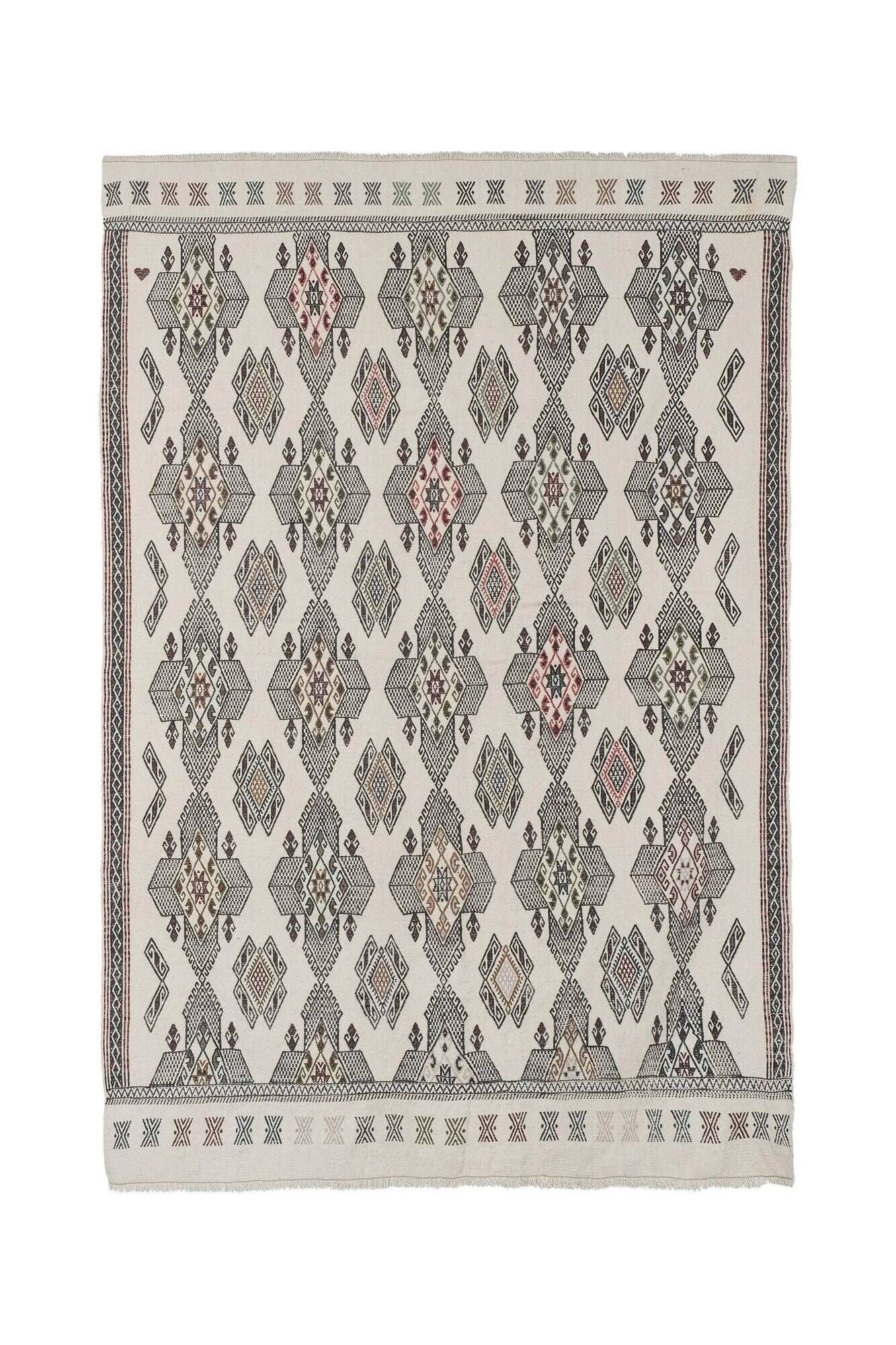 Vintage Turkish kilim handwoven 157x225 cm