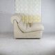 Chair "Space Age" in unbleached wool, France, circa 1970