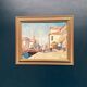Swedish Oil on  panel - "Venice II" by Knut Norman - Vintage- 51 × 43 cm