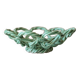 Green woven ceramic bowl, centrepiece, fruit bowl, vintage.