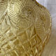 Amber moulded glass lamp