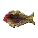 Vallauris old vintage lava-style fish dish