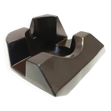 Brown Glazed Ceramic Trinket Bowl or Sculpture, Italy