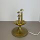 Large Hollywood Regency brass globe table lamp, Italy 1970s