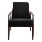 Fauteuil Henryk Lis en boucle noire 1960