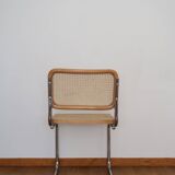 4 chairs cannage and chrome