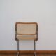 4 chairs cannage and chrome