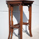 Curved wood trundle table