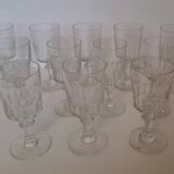 12 verres à vin blanc Portieux modèle Mirabeau h 12.2 cm