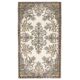 1970s Turkish Oushak Handmade Wool Cotton Beige Area Rug  119x208
