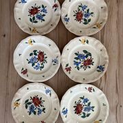Lot de 6 petites assiettes plates Sarreguemines